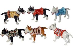 Бультерьер в одежде 7 см L507