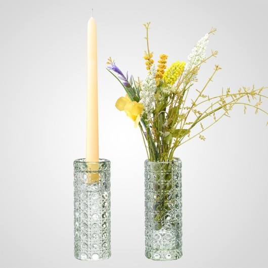 Подсвечник Перевертыш зеленый 00411