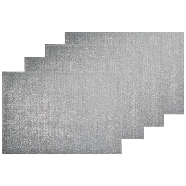 ПОДСТАНОВОЧНАЯ САЛФЕТКА "ФЕЕРИЯ" 771-338 СЕРЕБРО ДВУХСЛОЙНАЯ 42*29 СМ