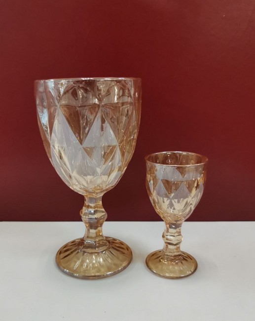 Набор бокалов 6+6 66-21 79035-212-Gold