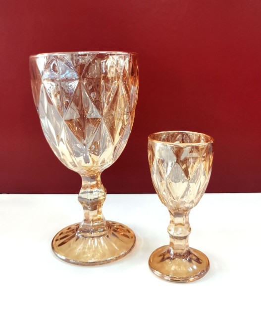 Набор бокалов 6+6 66-21 79035-212-Gold