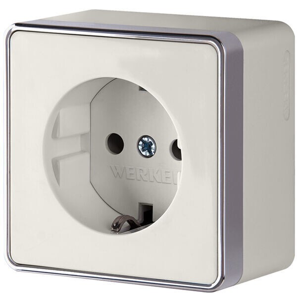 Розетка с заземлением Gallant слоновая кость W5071003