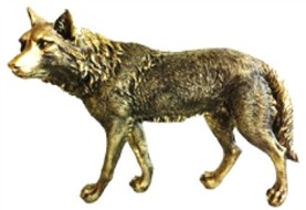 Волк H-44см БРОНЗА ФП188/2