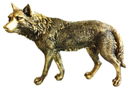 Волк H-44см БРОНЗА ФП188/2
