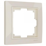 Рамка из пластика на 1 пост Snabb Basic слоновая кость W0012003