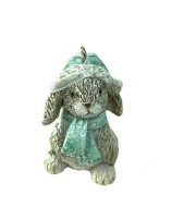 Фигурка подв. "Зайка в шарфике" 708-061 мятный