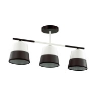 Люстра потолочная 5215/3CA COMFI 193 черный, белый E27 3*60W 220V BESSIE