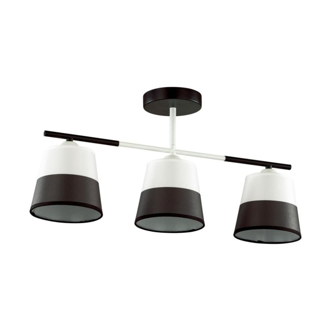 Люстра потолочная 5215/3CA COMFI 193 черный, белый E27 3*60W 220V BESSIE