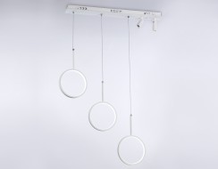 Светильник светодиодный подвесной с пультом FL5277/3+2 WH бел 59W 3000K/4200K/6400K+4200K (ПДУ ИК)