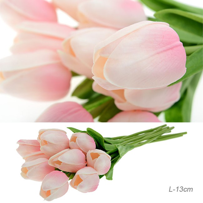 Цветок искусственный Тюльпан СВЕТОТЕХНИКА 650745 30см, светло-розов /1205/ латэкс, ПВХ 01099864