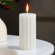 Свеча- цилиндр ароматическая "Рельеф.Кокосовый рай", 5х10 см 6906399