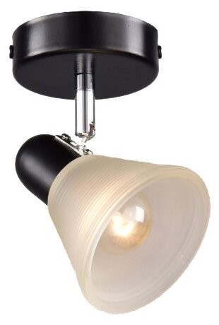 Спот "Луч" РС20725 BK+CR/1W