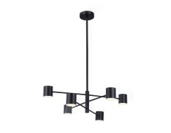 Светильник светодиодный подвесной FL51712/6 BK черный 3000K/4200K/6400K 29W D700*800 (Без ПДУ)