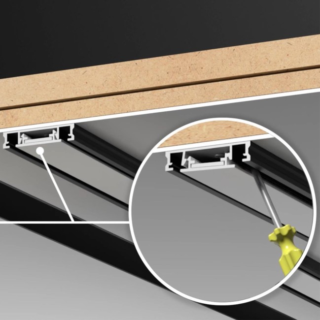 Низковольтный накладной шинопровод 135194 SHINO NT23 042 белый 1 м заглушки в комплекте IP20 48V SMA