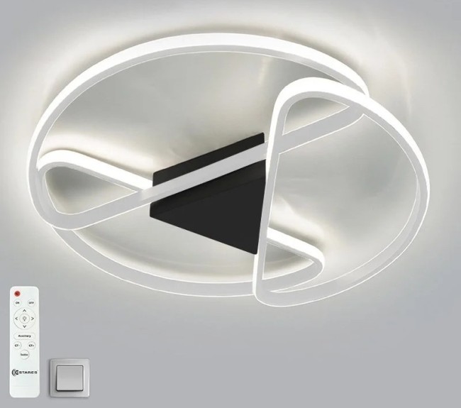 Управляемая светодиодная люстра CALLISTA 80W R-RC-500x75-WHITE/WHITE-220-IP20