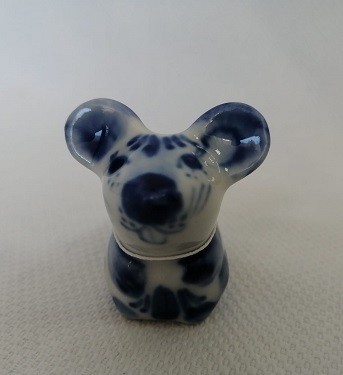 Сувенир "Мышка Бэтти", 5см, гжель 4274842