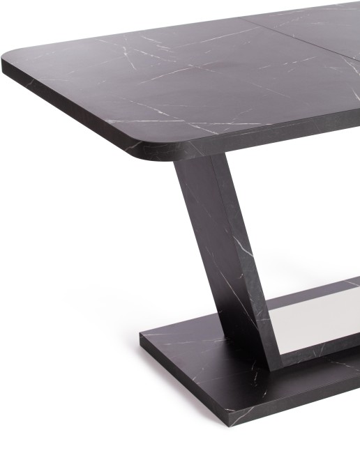 Стол обеденный VOX ЛДСП, 132-172x85x75,5 см, Мрамор черный/Белый Стол обеденный VOX ЛДСП, 132-172x85x75,5 см, Мрамор черный/Белый