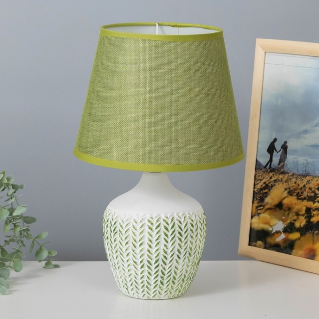 Настольная лампа Латея 7828502 E14 40Вт бело-фисташковый 25х25х35 см