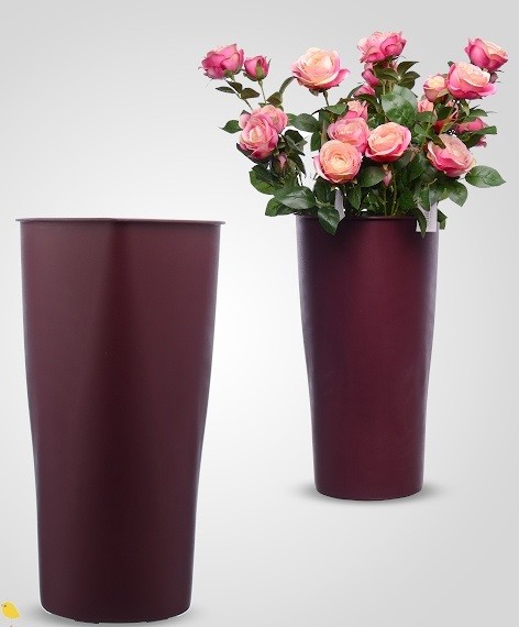 Ваза бордовая 0613-6