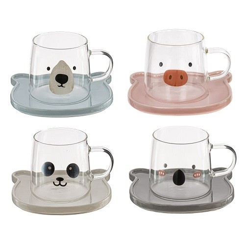 Кружка с блюдцем и ложкой 300 мл, L13,5 W13,5 H7,5 см 814507