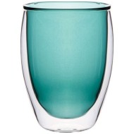 СТАКАН С ДВОЙНЫМИ СТЕНКАМИ "DOUBLE-WALL" 320 МЛ. ДИАМЕТР=8,5 СМ. ВЫСОТА=11,5 СМ 249-216