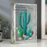 Шкатулка-книга "Кактусы" 4785033 зеркало 26х17,5х5 см дерево кожзам