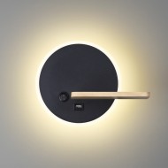 Бра 5635/9WL LEDIO LN23 038 чёрный LED 9W 3000K 395Лм 220V WINNIE