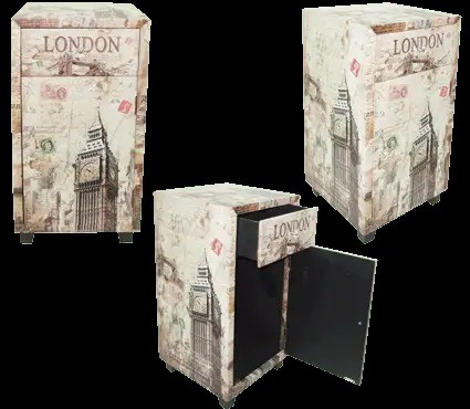 Тумба 35*35*68см CR-35852