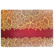 Салфетка сервировочная (подставка под горячее - плейсмат) "Золотой узор" 69х47см N4430344