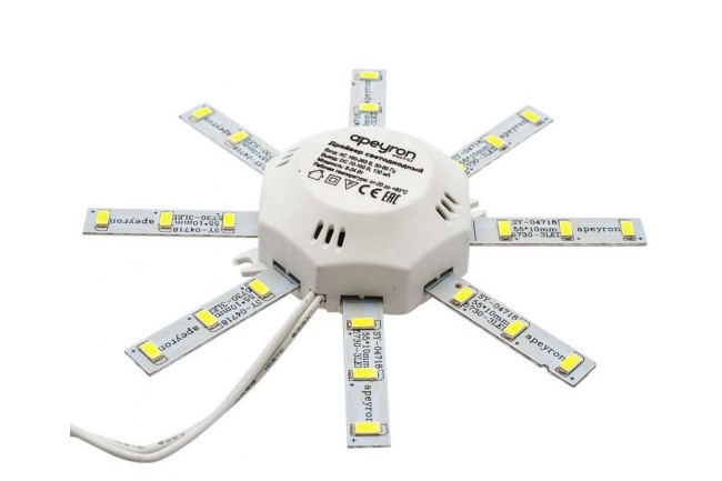 Комп.светод.линеек "Звездочка" 12-15 для н/п свет-ка 220в 8вт 600 лм IP30 6400K 017418