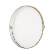 Светильник 7646/DL PALE SN 138 пластик/белый/золотой LED 48Вт 4000К D390 IP43 OLIDI WHITE