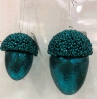 Ел. игрушка Желудь 9х7 см (бирюза) HTA503261BE 76151