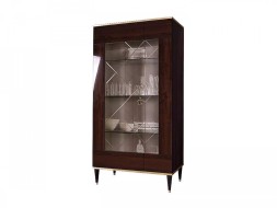 Витрина 2-ств. Римини (правая) РМВ2-2С (Орех Орегон Лак + золото) Витрина 2-ств. Римини (правая) РМВ2-2С (Орех Орегон Лак + золото)