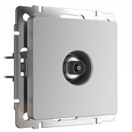 ТВ-розетка оконечная серебряный W1183006