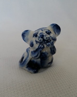 Сувенир "Мышь Франциска", 5,5см, гжель 4327407