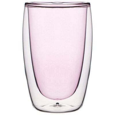 СТАКАН С ДВОЙНЫМИ СТЕНКАМИ "DOUBLE-WALL" 450 МЛ. ДИАМЕТР=8,5 СМ. ВЫСОТА=14,5 СМ 249-209