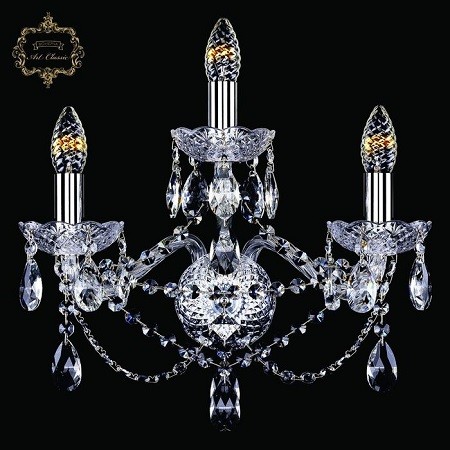 Светильник 10.21.2+1.165.Cr.Sp, 3х40 w, 40х18х34 см