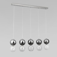 Подвесной светильник ЕВРОСВЕТ 50091/5 хром/дымчатый