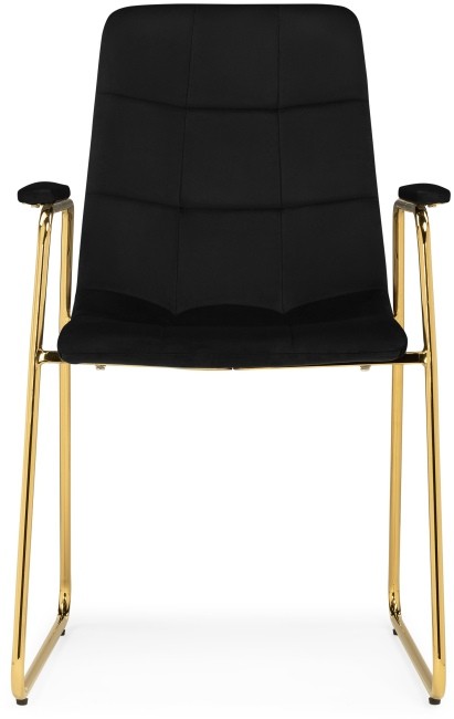 Стул LANA BLACK/KSD-2303C GOLD FRAME+BLACK VELOUR (G062-50) 15544 (от 2-х шт)