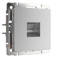 Розетка Ethernet RJ-45 серебряный W1181006