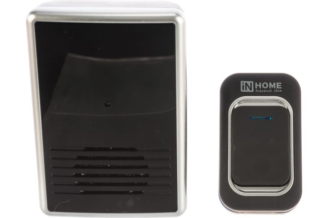 Звонок беспроводной ЗБ-10 подсветка IP44 черно-белый