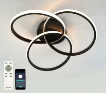 Управляемая люстра светодиодная EVITA 80W 3R-APP-510X130-BLACK/WHITE-220-IP20