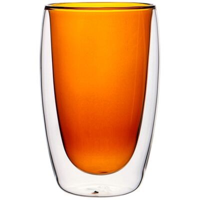 СТАКАН С ДВОЙНЫМИ СТЕНКАМИ "DOUBLE-WALL" 450 МЛ. ДИАМЕТР=8,5 СМ. ВЫСОТА=14,5 СМ 249-211