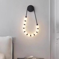 Люстра 6750W-S/BK BK+WH