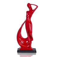 Статуэтка Ennia (R), красный, полирезин, 12,5х7х33 см 246046*