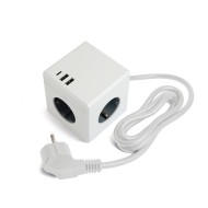 Удлинитель 3-местный c/з , 3x1мм2, 1.5м, серия Comfort, HM10-41-01, белый 49571