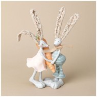 ФИГУРКА ДЕКОРАТИВНАЯ КРОЛИКИ 15.5*8.5*22.5 СМ 125-307