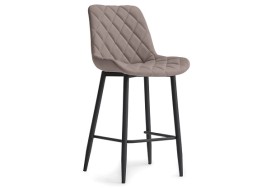 Полубарный стул МР БАОДИН К б/к латте (velutto 08) / 1К-ПБ черный каркас 517164  (от 2-х штук)
