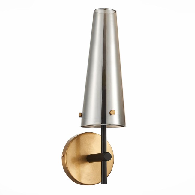 Бра SL1209.301.01 Бронза,Черный/Дымчатый E14 1*40W