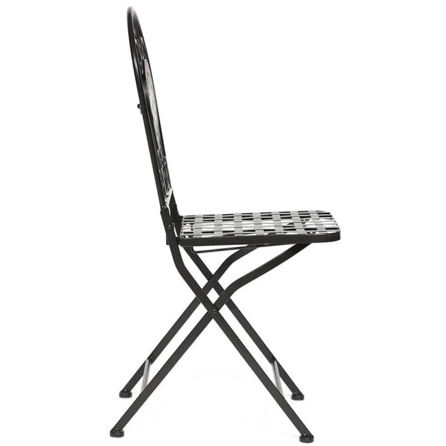 Стул Secret De Maison VICENZA PL08-1070-1-GBRN металл, 36х35х91см, черный/плитка "ASTRA"